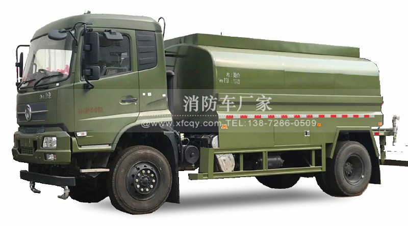 東風天錦四驅供水消防車圖片